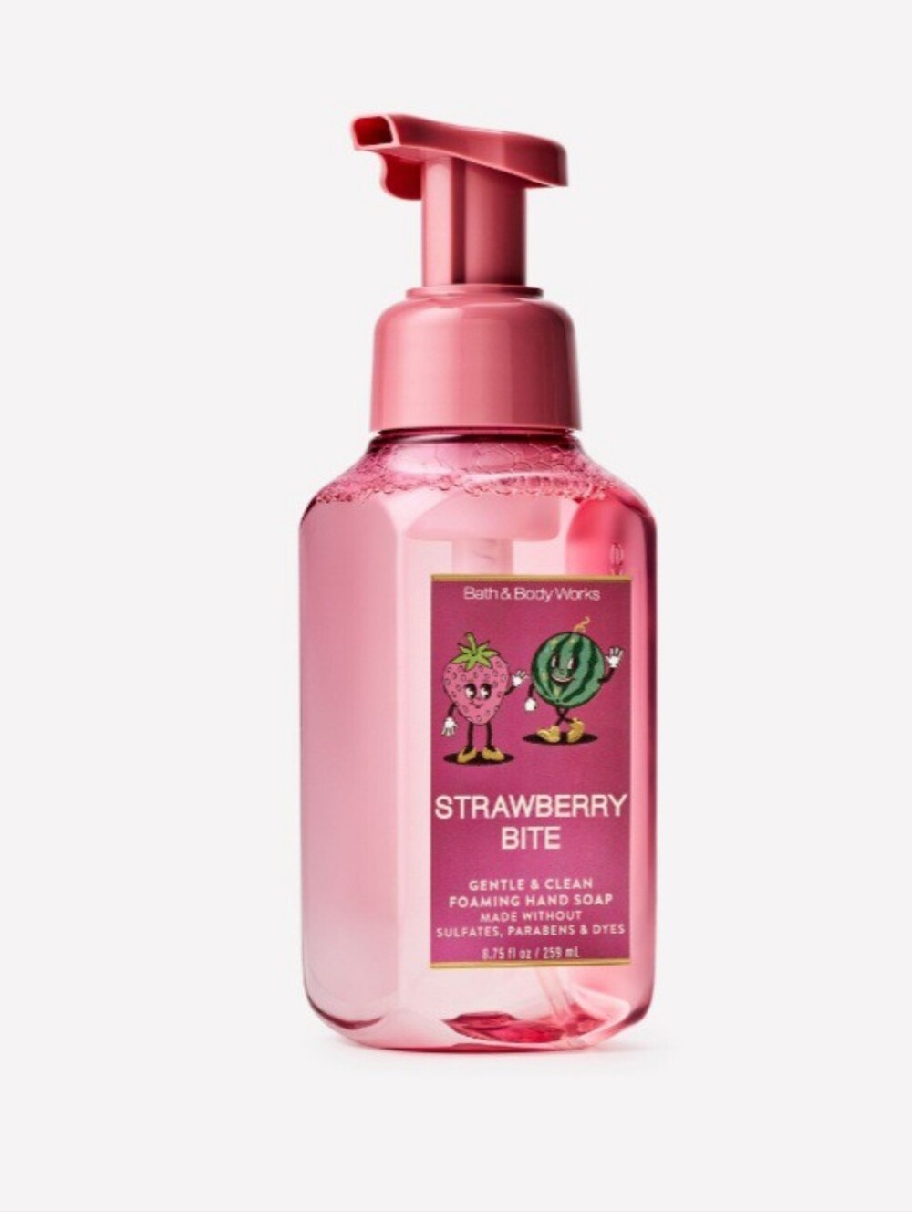 Bath & Body Works Strawberry Bite Foaming Hand Soap - Pink